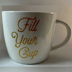 RETIRED: Starbucks | oversized, “Fill Your Cup”, coffee cup